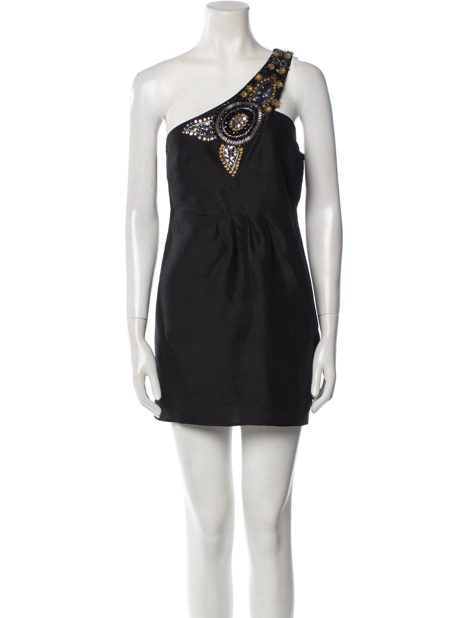 Tibi One-Shoulder Mini Dress