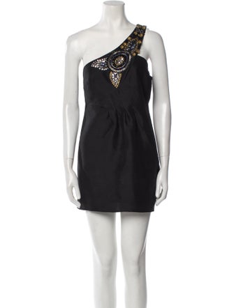 Tibi One-Shoulder Mini Dress