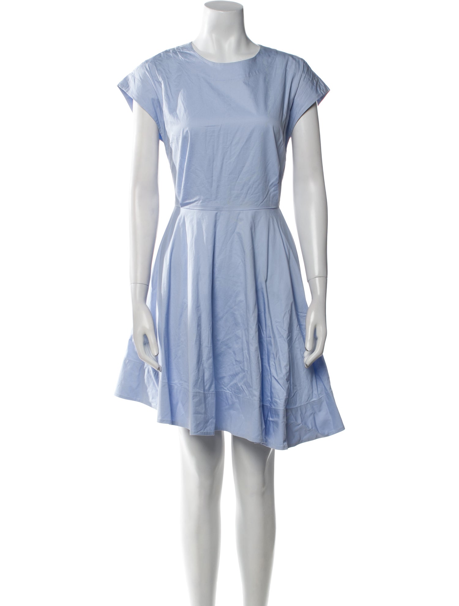 Tibi Crew Neck Knee-Length Dress