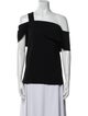 Tibi One-Shoulder Short Sleeve Top