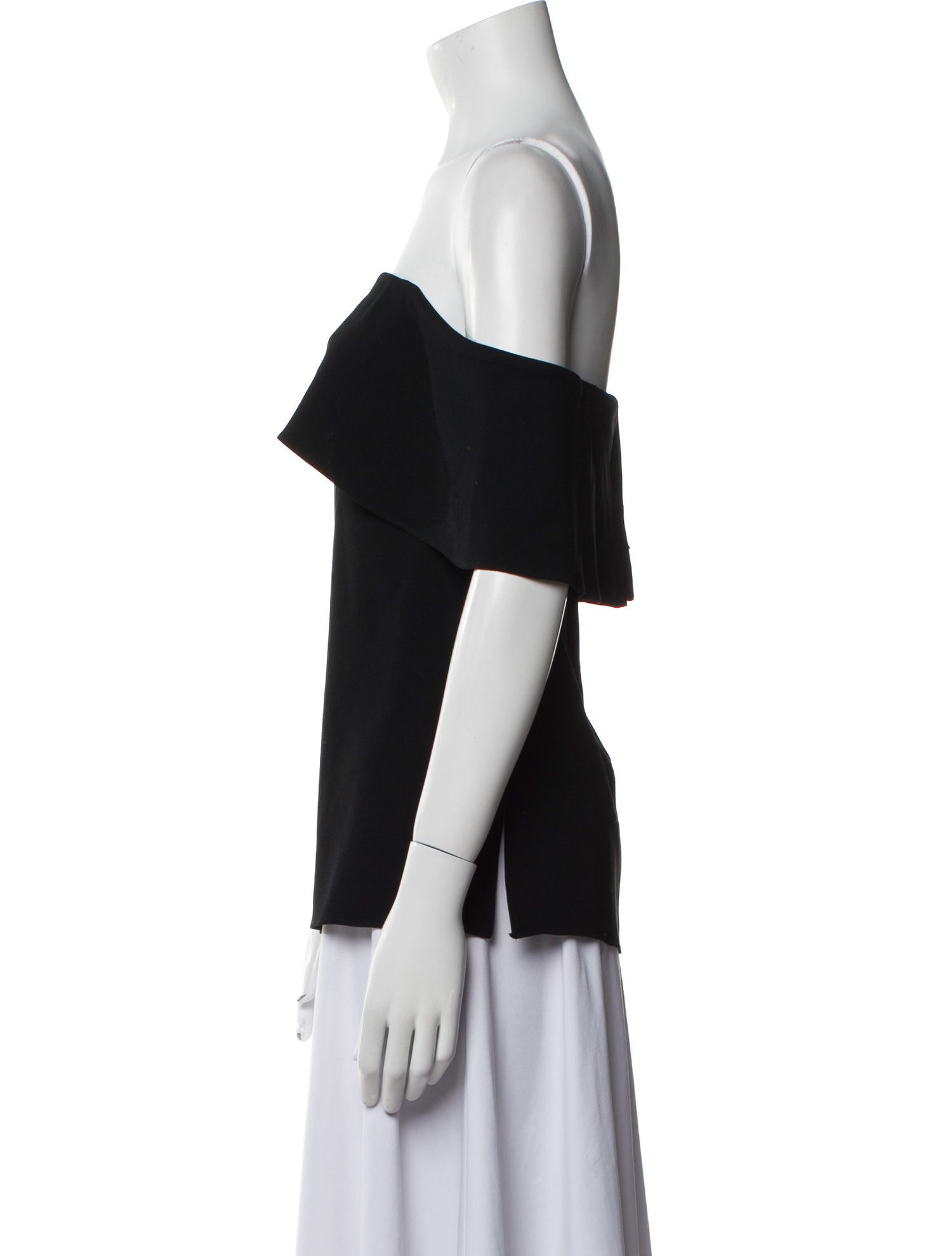 Tibi One-Shoulder Short Sleeve Top
