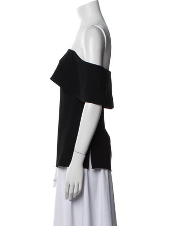 Tibi One-Shoulder Short Sleeve Top