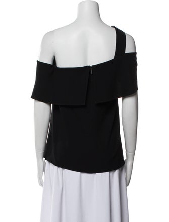 Tibi One-Shoulder Short Sleeve Top