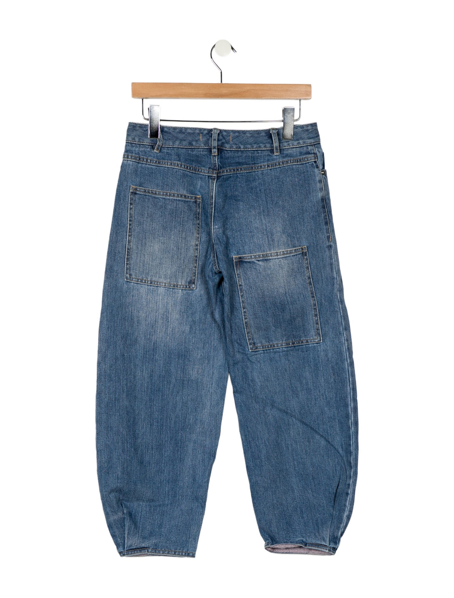 Tibi High-Rise Straight Leg Jeans