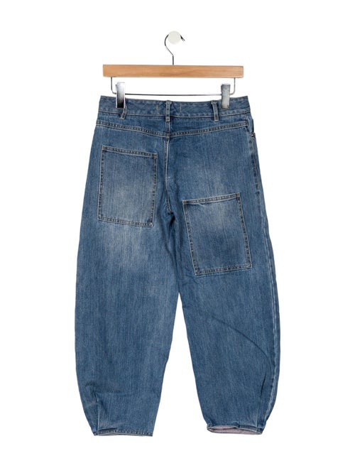 Tibi High-Rise Straight Leg Jeans