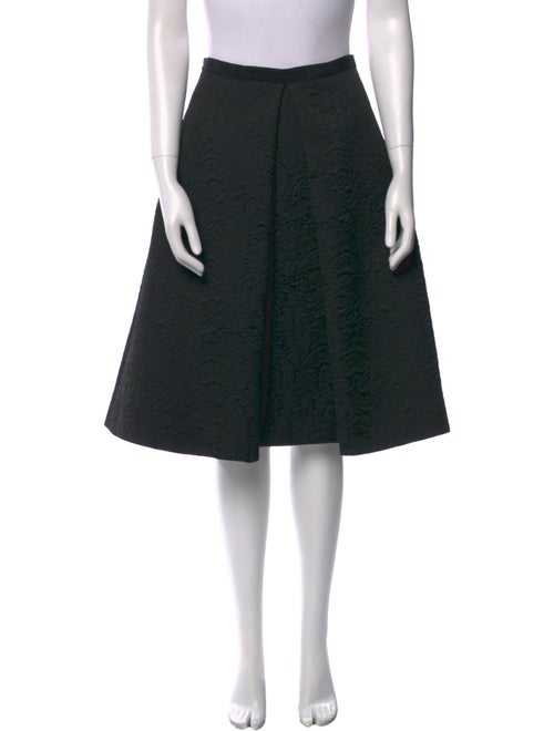 Tibi Pleated Accents Knee-Length Skirt