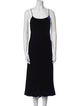 Tibi Scoop Neck Long Dress