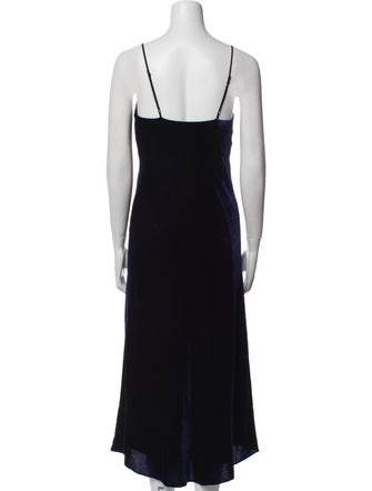Tibi Scoop Neck Long Dress