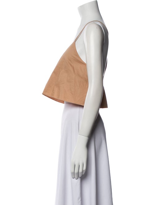 Tibi V-Neck Sleeveless Crop Top