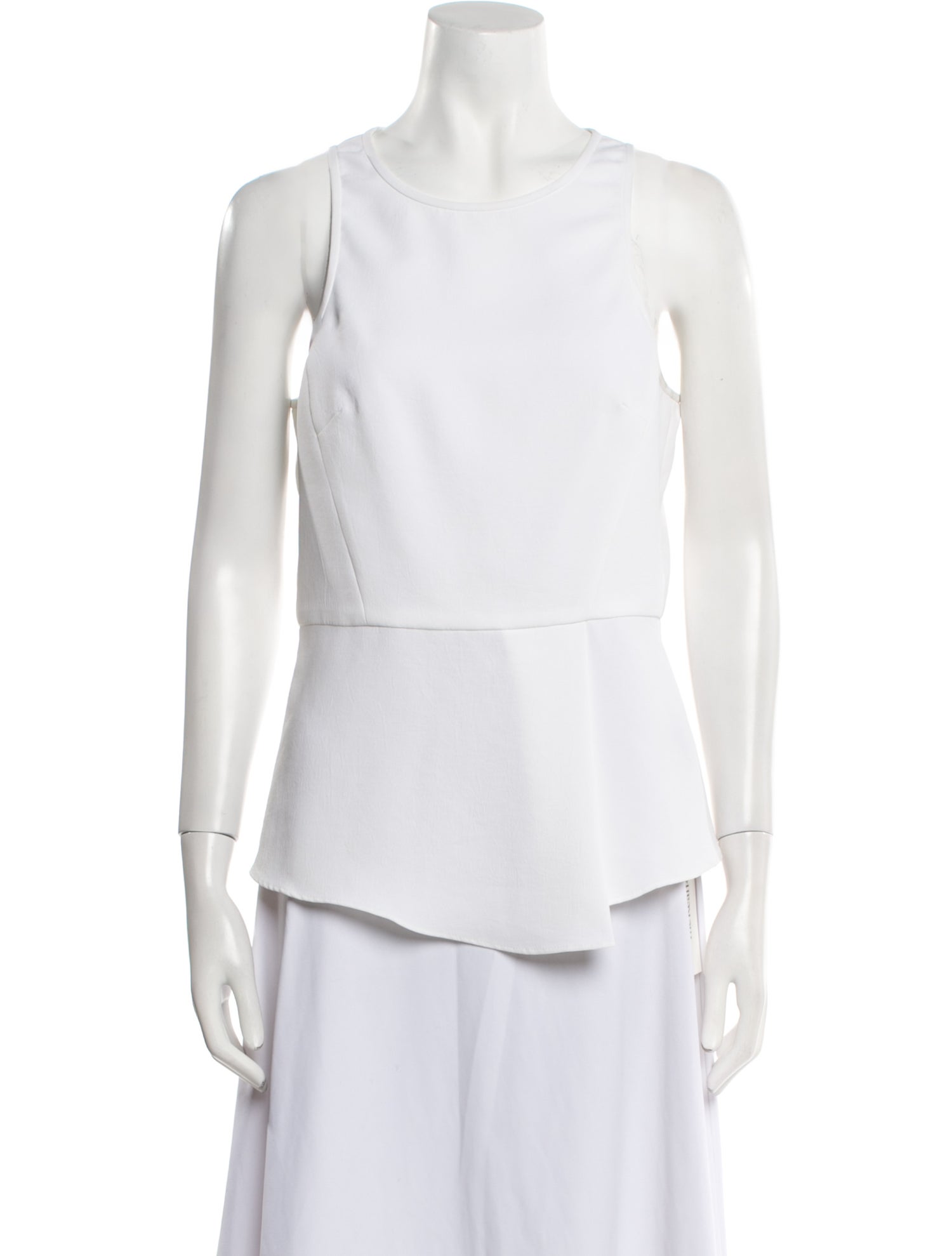 Tibi Crew Neck Sleeveless Top
