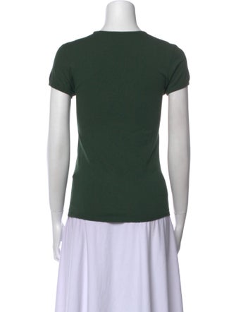 Tibi Crew Neck Short Sleeve T-Shirt
