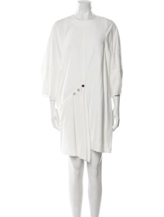 Tibi Crew Neck Mini Dress