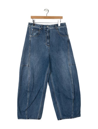 Tibi High-Rise Wide Leg Jeans