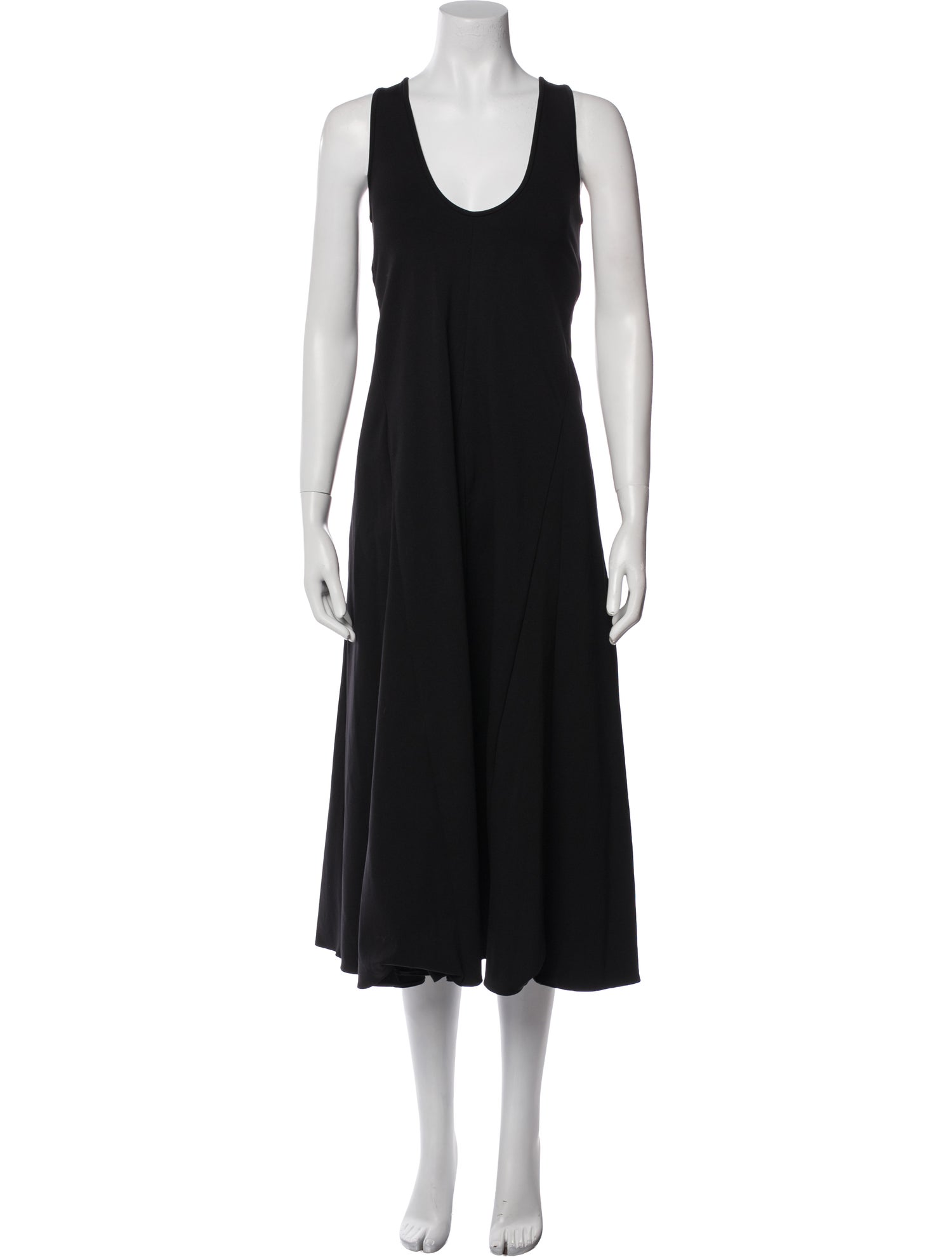 Tibi Scoop Neck Long Dress