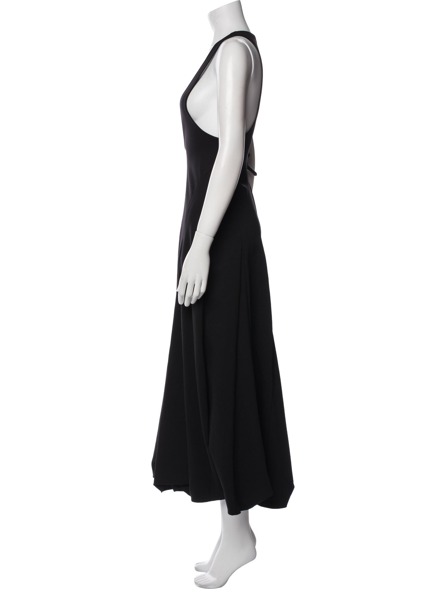 Tibi Scoop Neck Long Dress