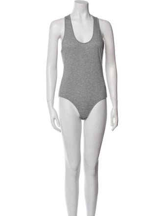 Tibi Scoop Neck Sleeveless Bodysuit