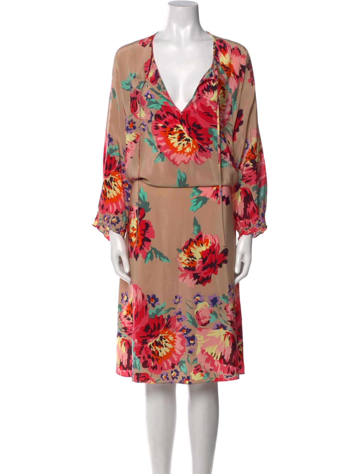 Tibi Silk Long Dress