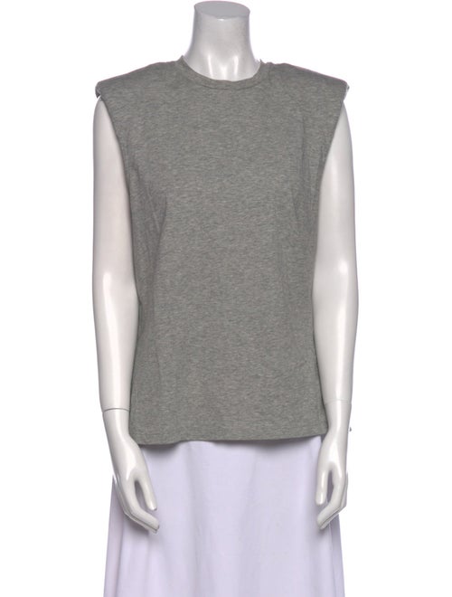 Tibi Crew Neck Sleeveless Top