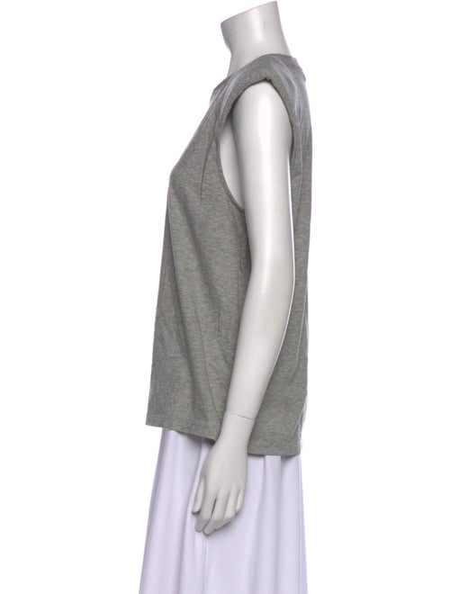 Tibi Crew Neck Sleeveless Top