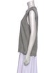 Tibi Crew Neck Sleeveless Top