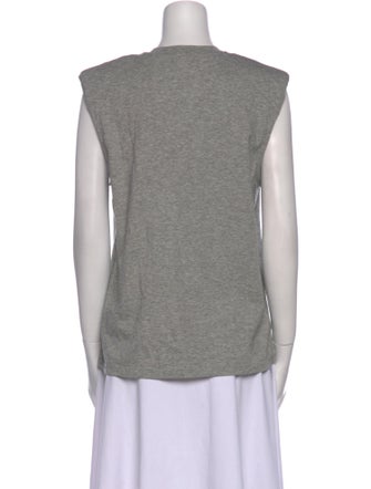Tibi Crew Neck Sleeveless Top
