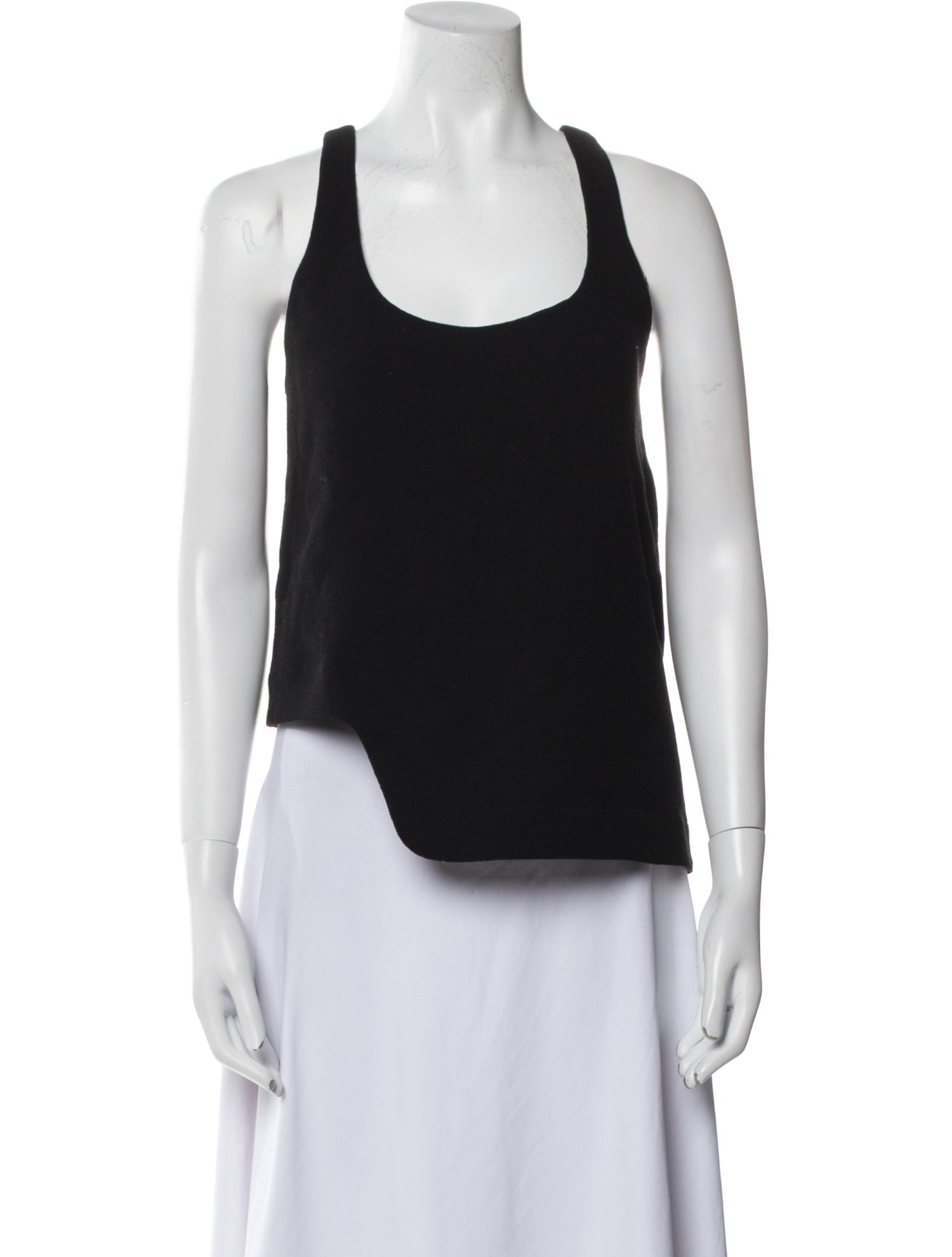 Tibi Wool Scoop Neck Top