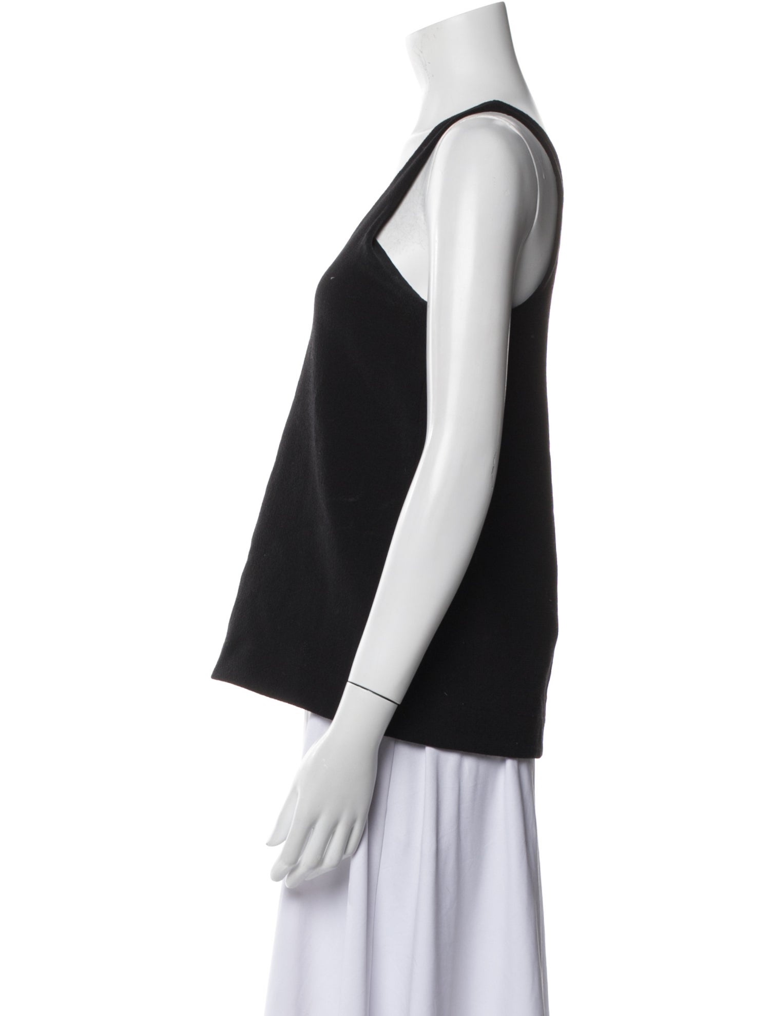 Tibi Wool Scoop Neck Top