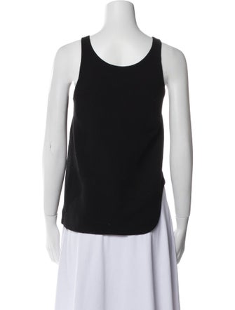 Tibi Wool Scoop Neck Top