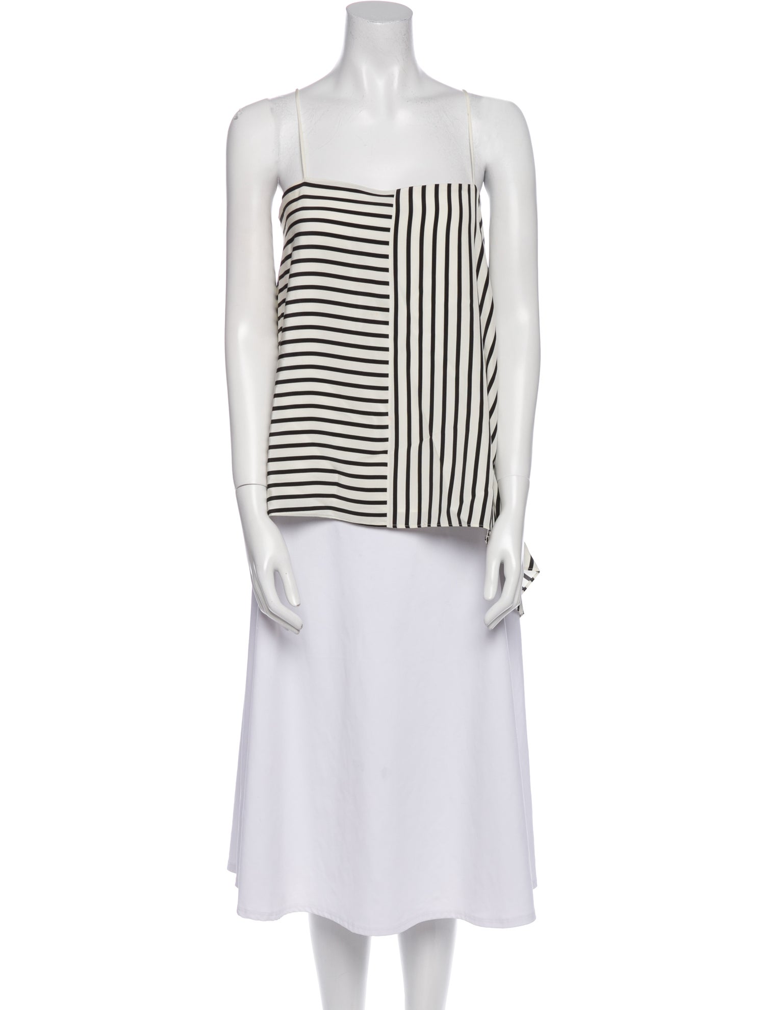 Tibi Silk Striped Tunic