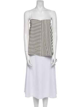 Tibi Silk Striped Tunic