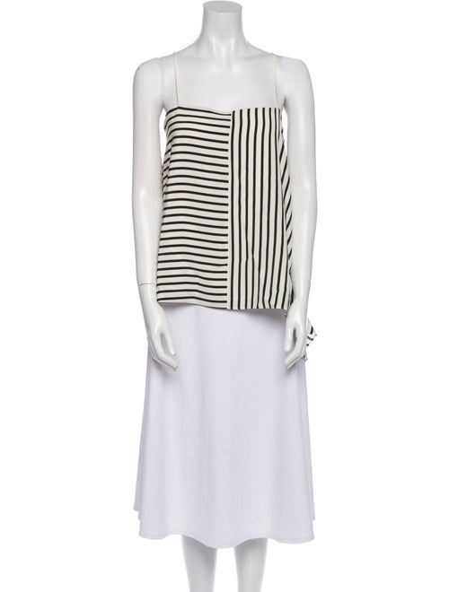 Tibi Silk Striped Tunic