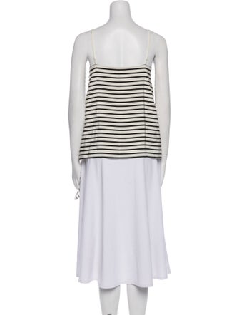 Tibi Silk Striped Tunic