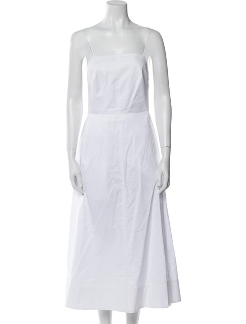 Tibi Square Neckline Long Dress