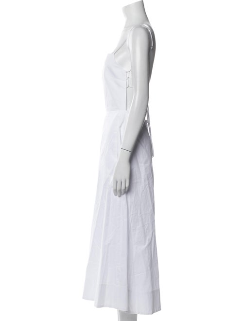 Tibi Square Neckline Long Dress