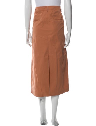 Tibi Pleated Accents Midi Length Skirt