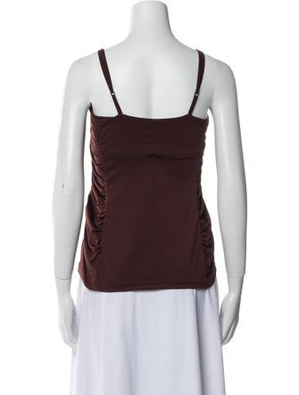 Tibi Square Neckline Sleeveless Top