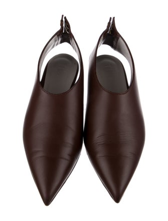 Tibi Leather Slingback Flats