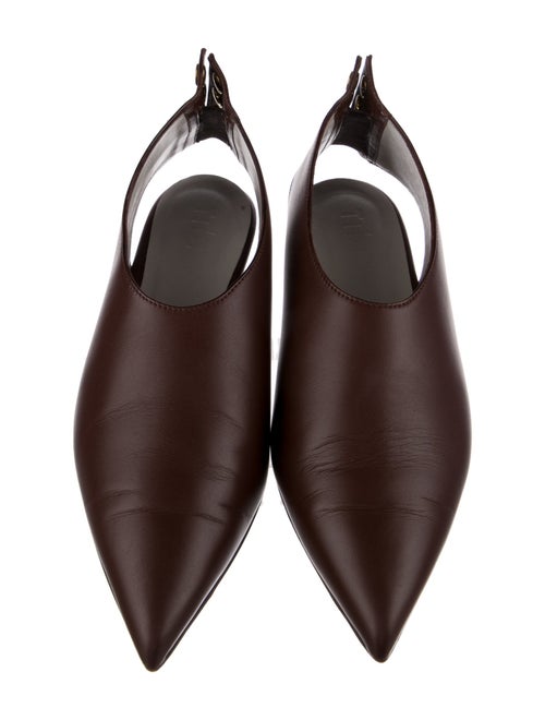 Tibi Leather Slingback Flats