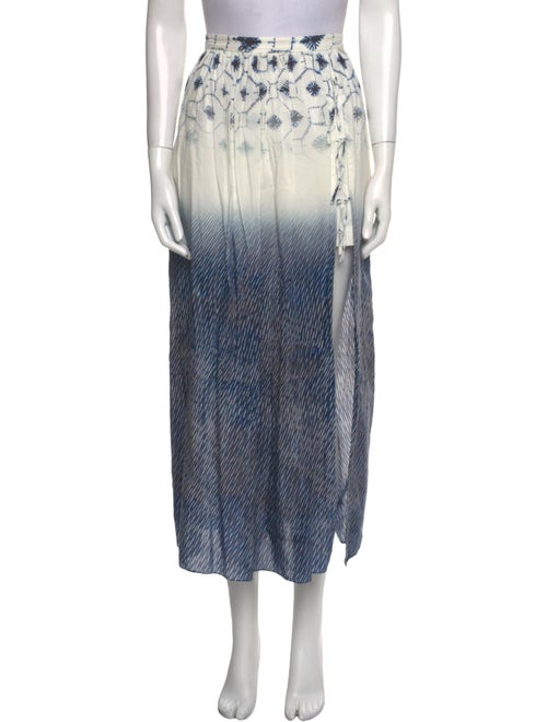 Tibi Printed Midi Length Skirt