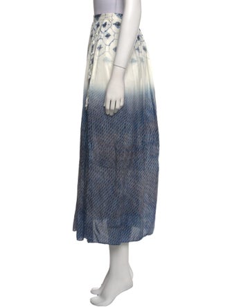 Tibi Printed Midi Length Skirt