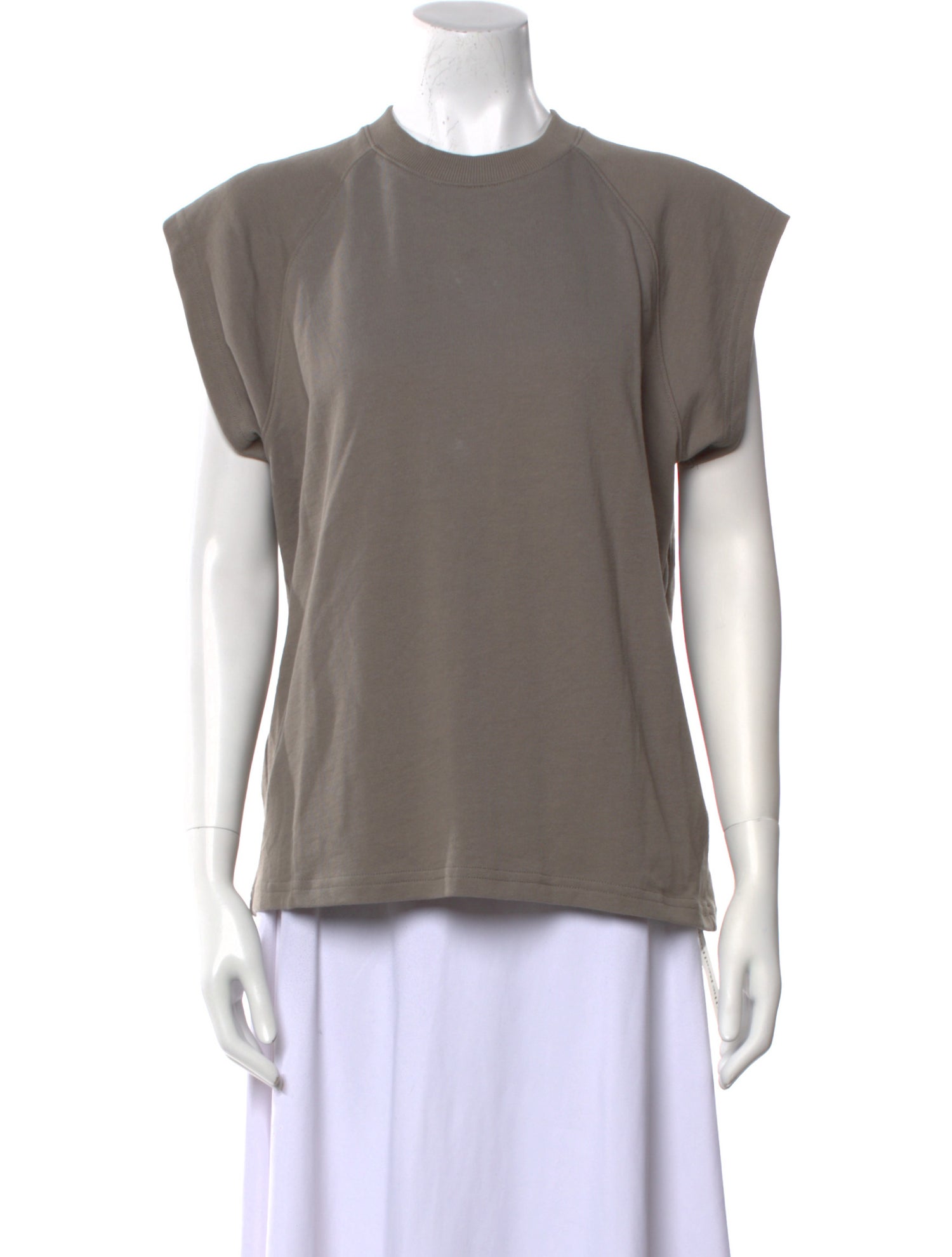 Tibi Crew Neck Short Sleeve T-Shirt