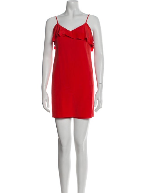 Tibi V-Neck Mini Dress