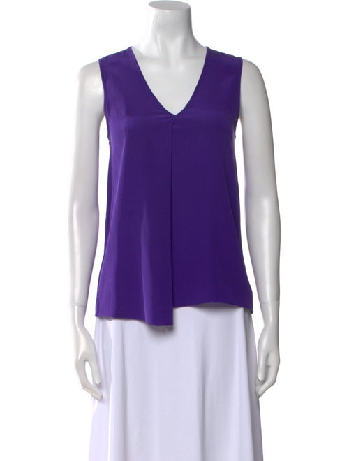 Tibi Silk V-Neck Top