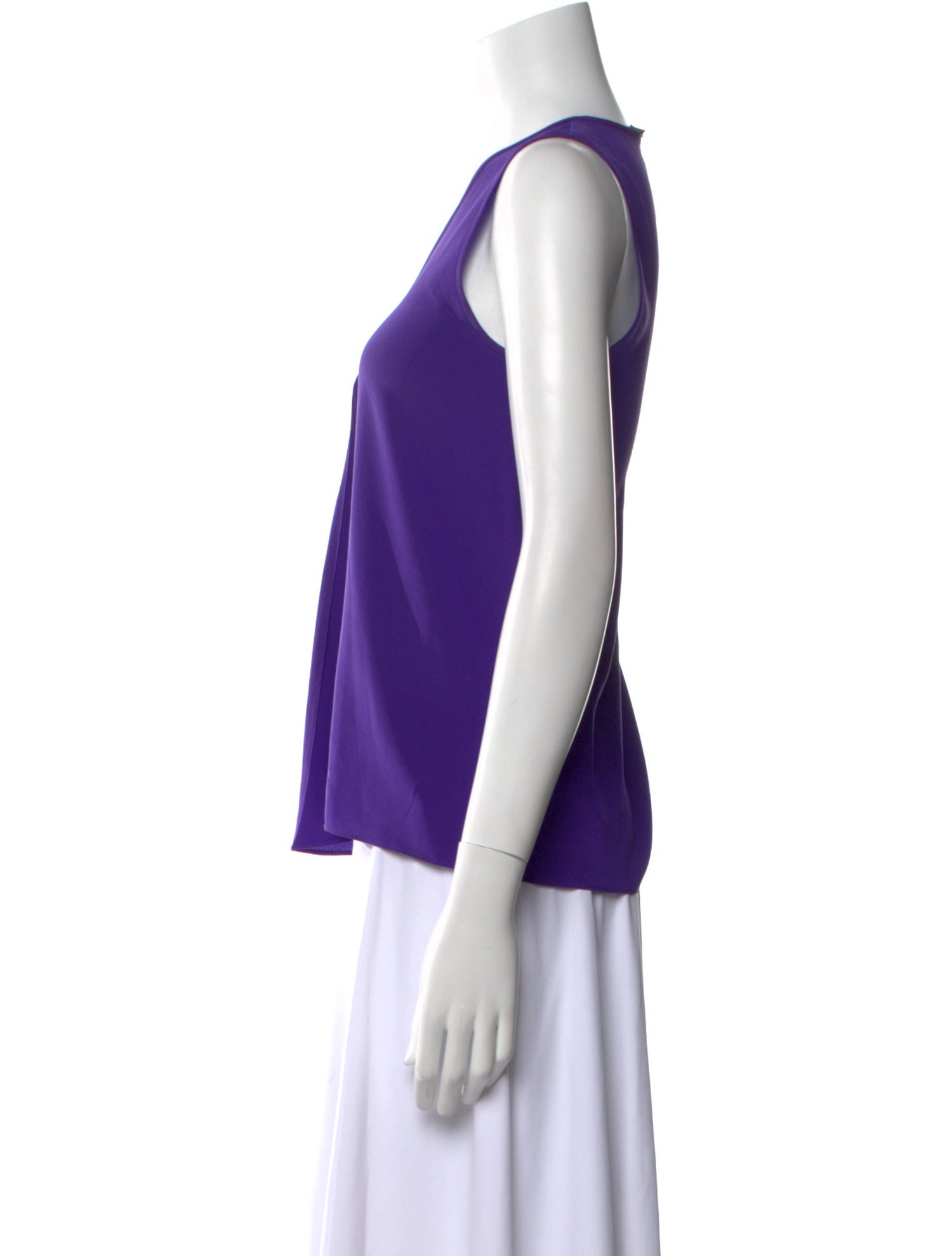 Tibi Silk V-Neck Top