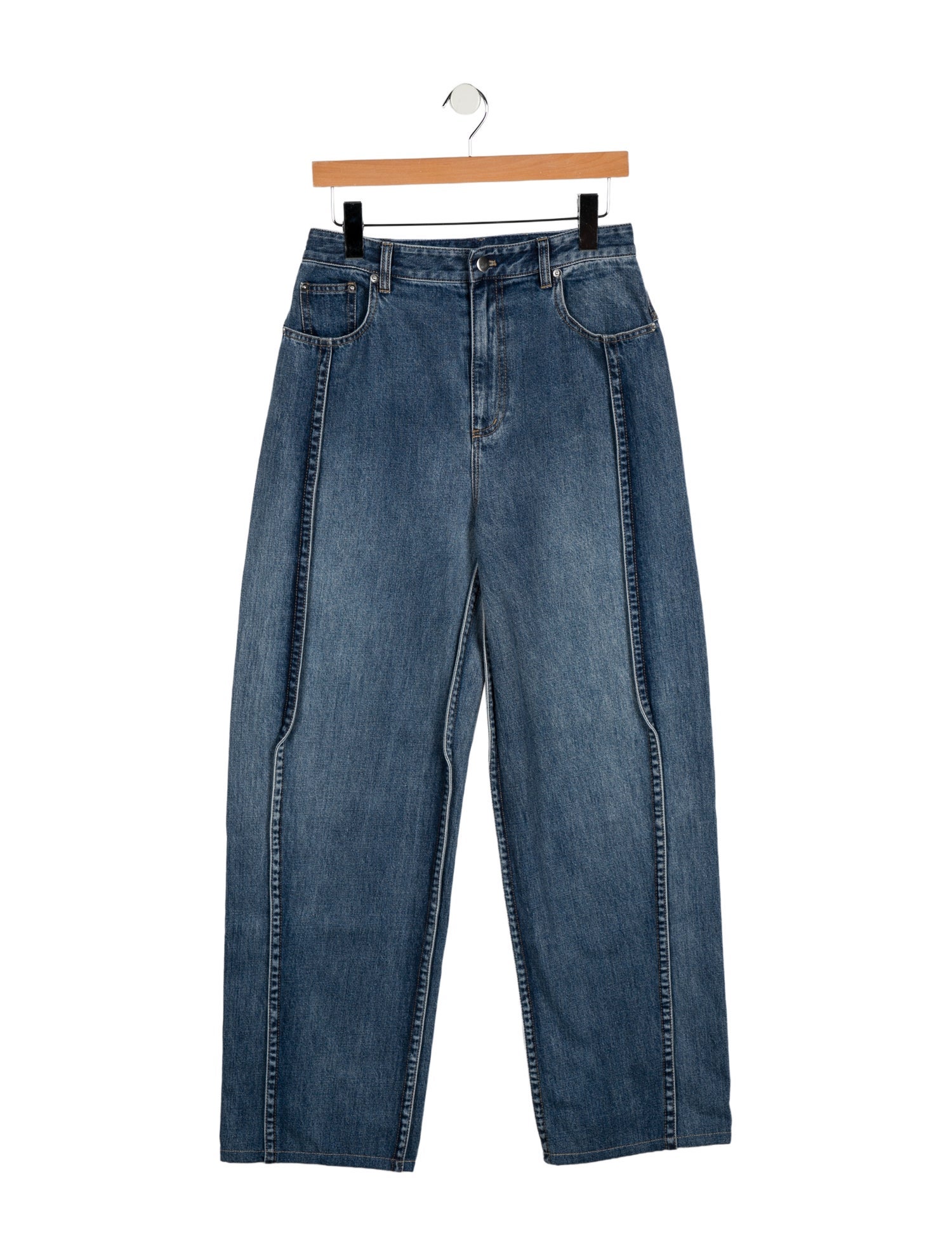 Tibi High-Rise Wide Leg Jeans