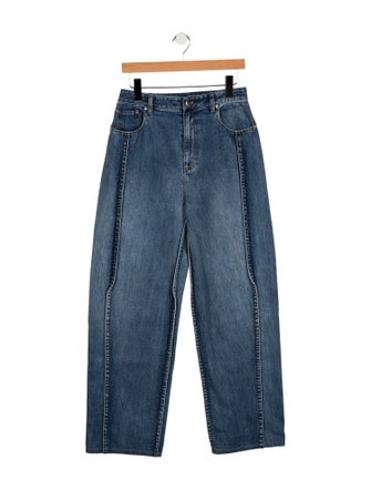 Tibi High-Rise Wide Leg Jeans