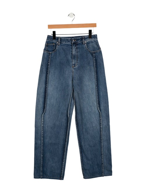 Tibi High-Rise Wide Leg Jeans