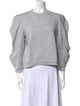 Tibi Crew Neck Long Sleeve Sweatshirt