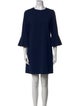 Tibi Crew Neck Mini Dress