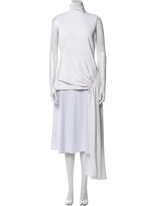 Tibi Mock Neck Sleeveless Tunic